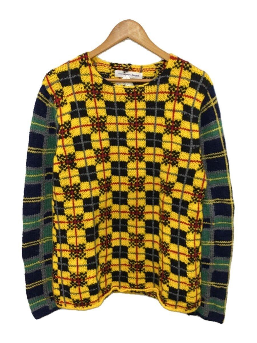 Comme des Garcons × Comme des Garcons SHIRT Plaid Pattern Wool Knit Sweater Size US M / EU 48-50 / 2 - 1 Thumbnail