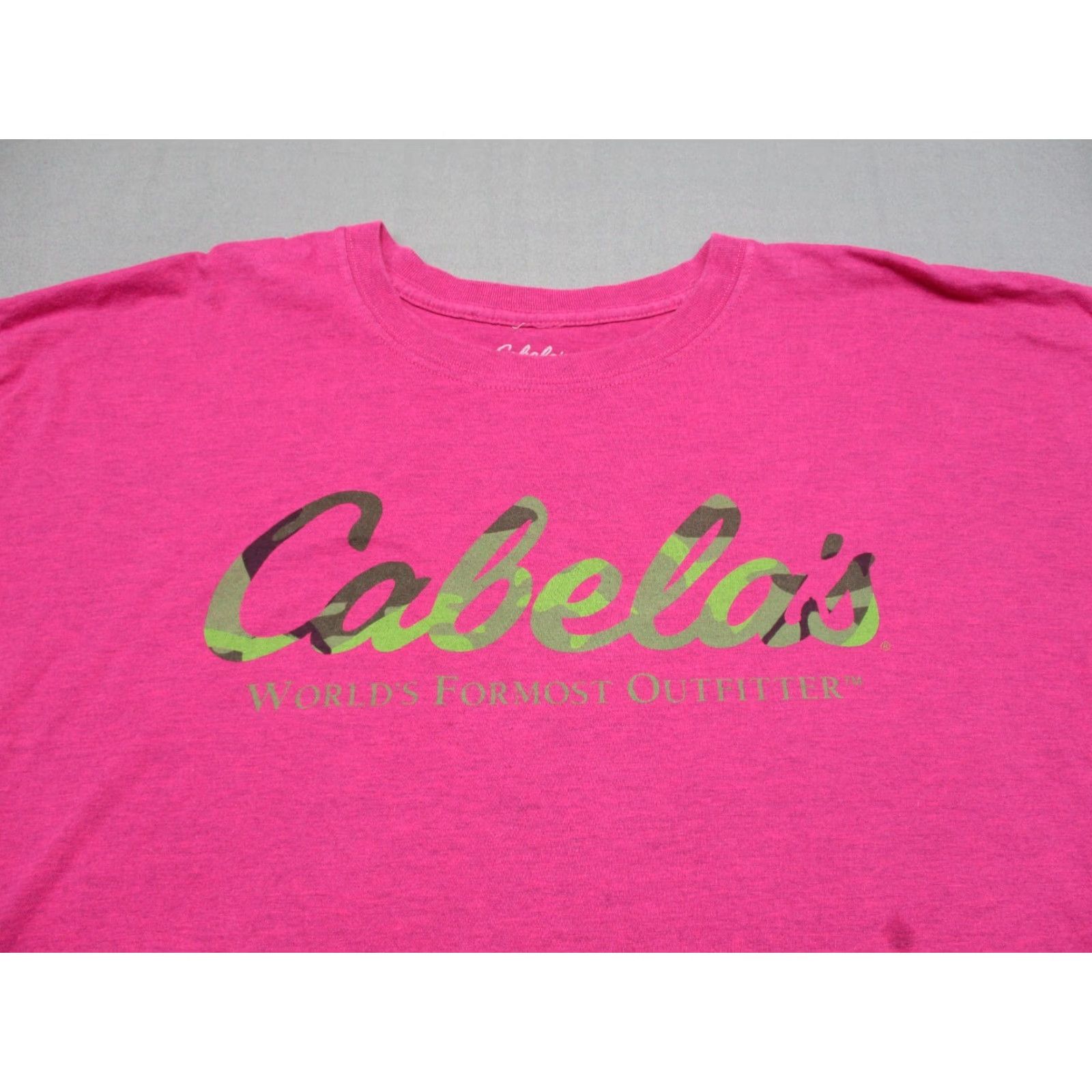 Vintage Cabela's Mens 2XL Purple Short Sleeve T Shirt Camo Print Graphic Read Chest Crew Neck Shirt Mens Size US XXL / EU 58 / 5 - 3 Thumbnail