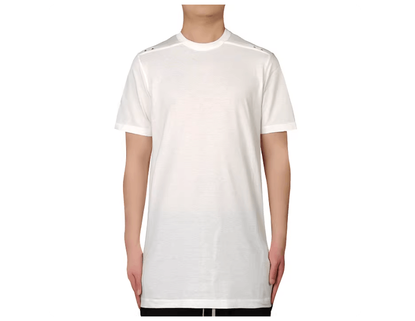 Rick Owens Rick Owens RO mainline men's white studded cotton tee Size US M / EU 48-50 / 2 - 4 Thumbnail