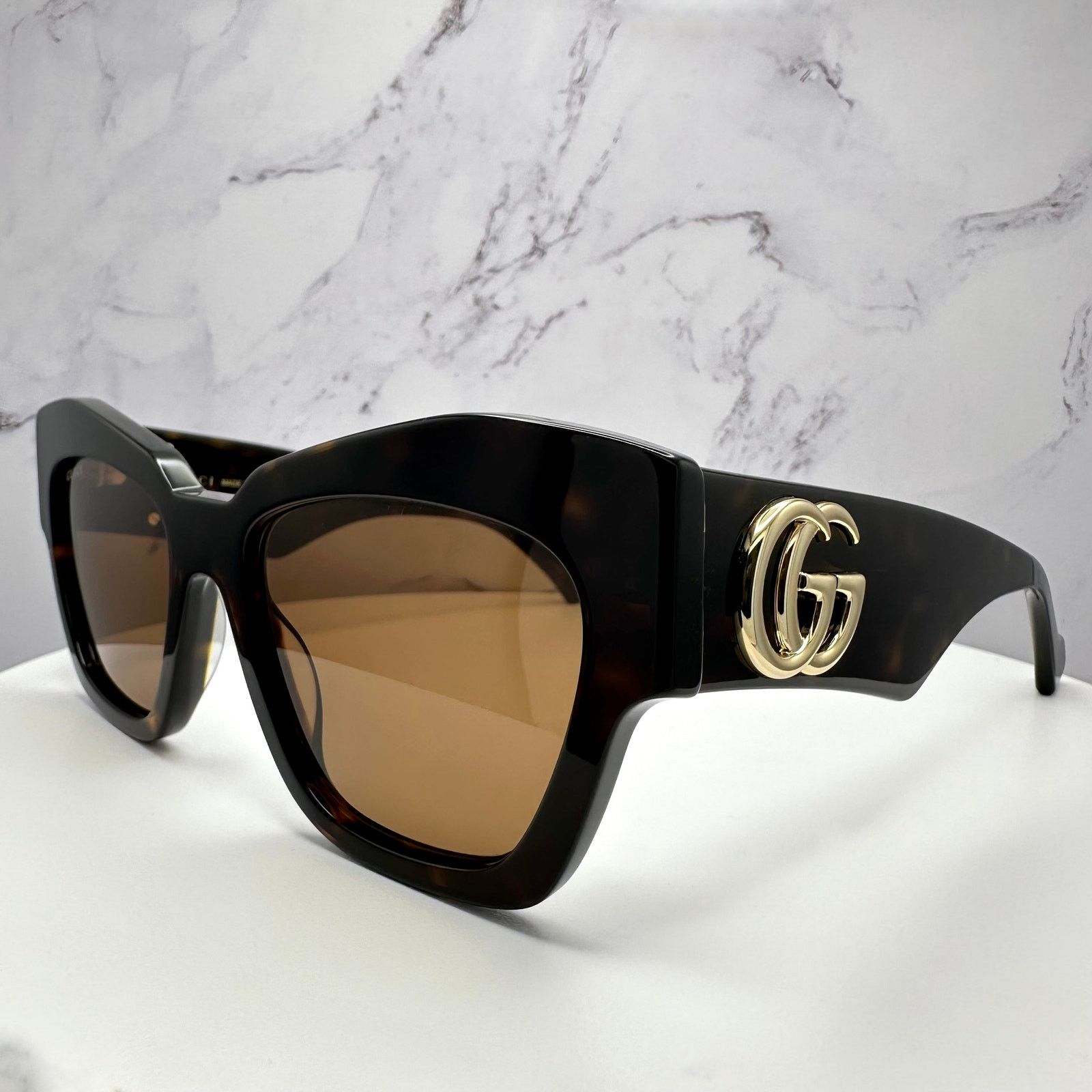Gucci New Gucci Sunglasses Brown Size ONE SIZE - 11 Thumbnail