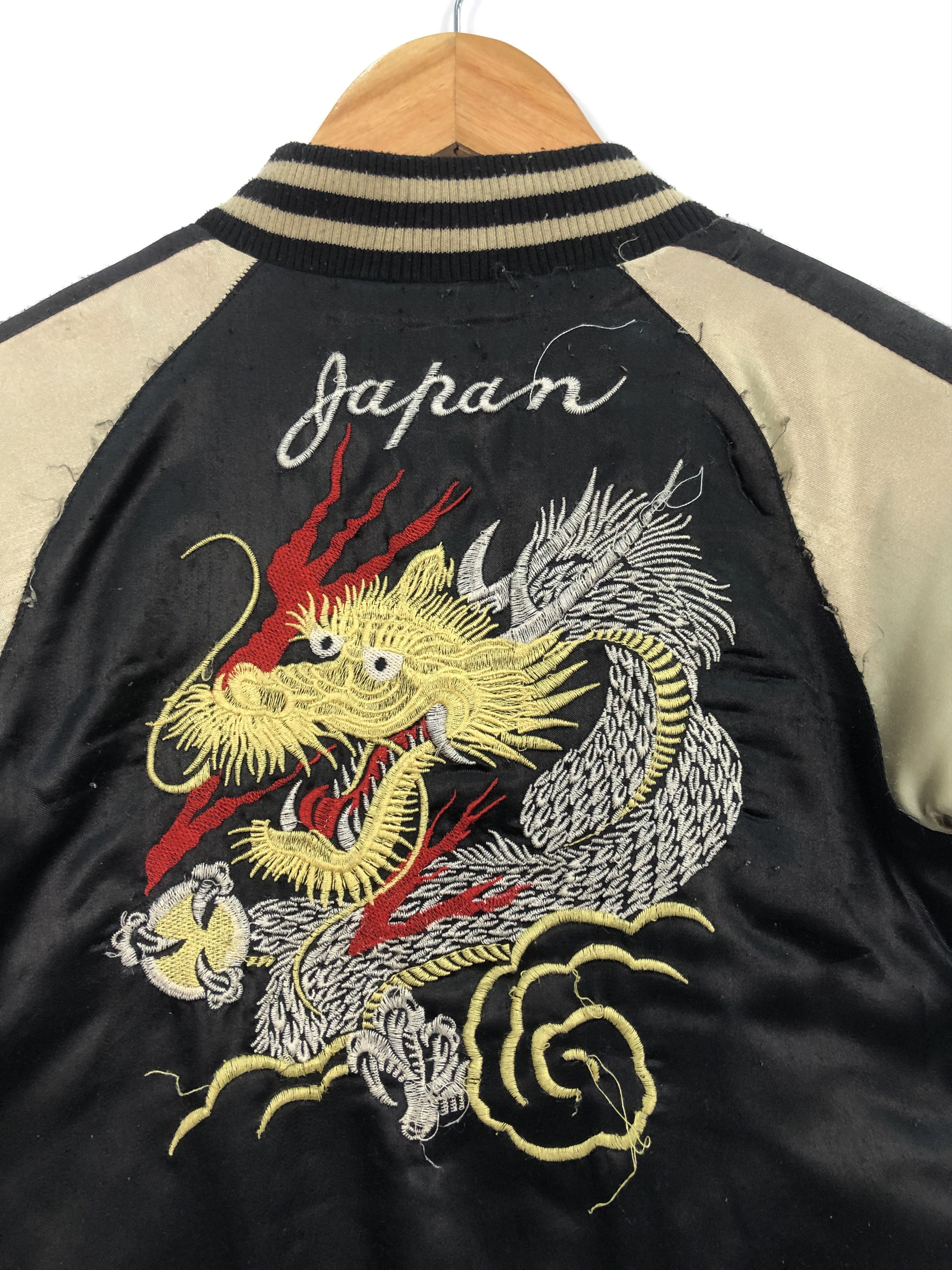 Vintage Vintage Sukajan Jacket Kids Japanese Dragon J0116 Size US XXS / EU 40 - 4 Thumbnail