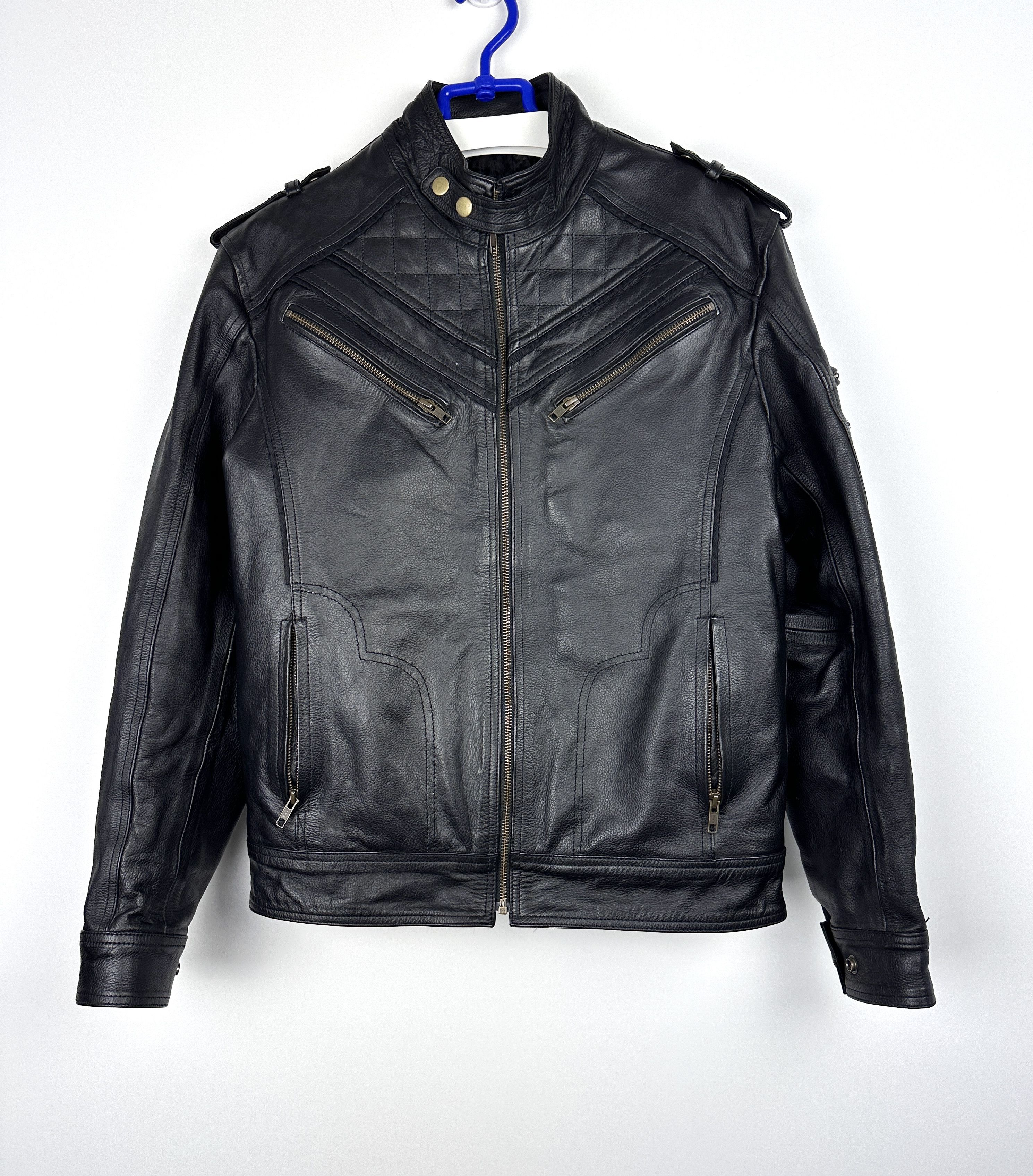Vintage Vintage leather avant garder biker jacket Size US S / EU 44-46 / 1 - 2 Thumbnail
