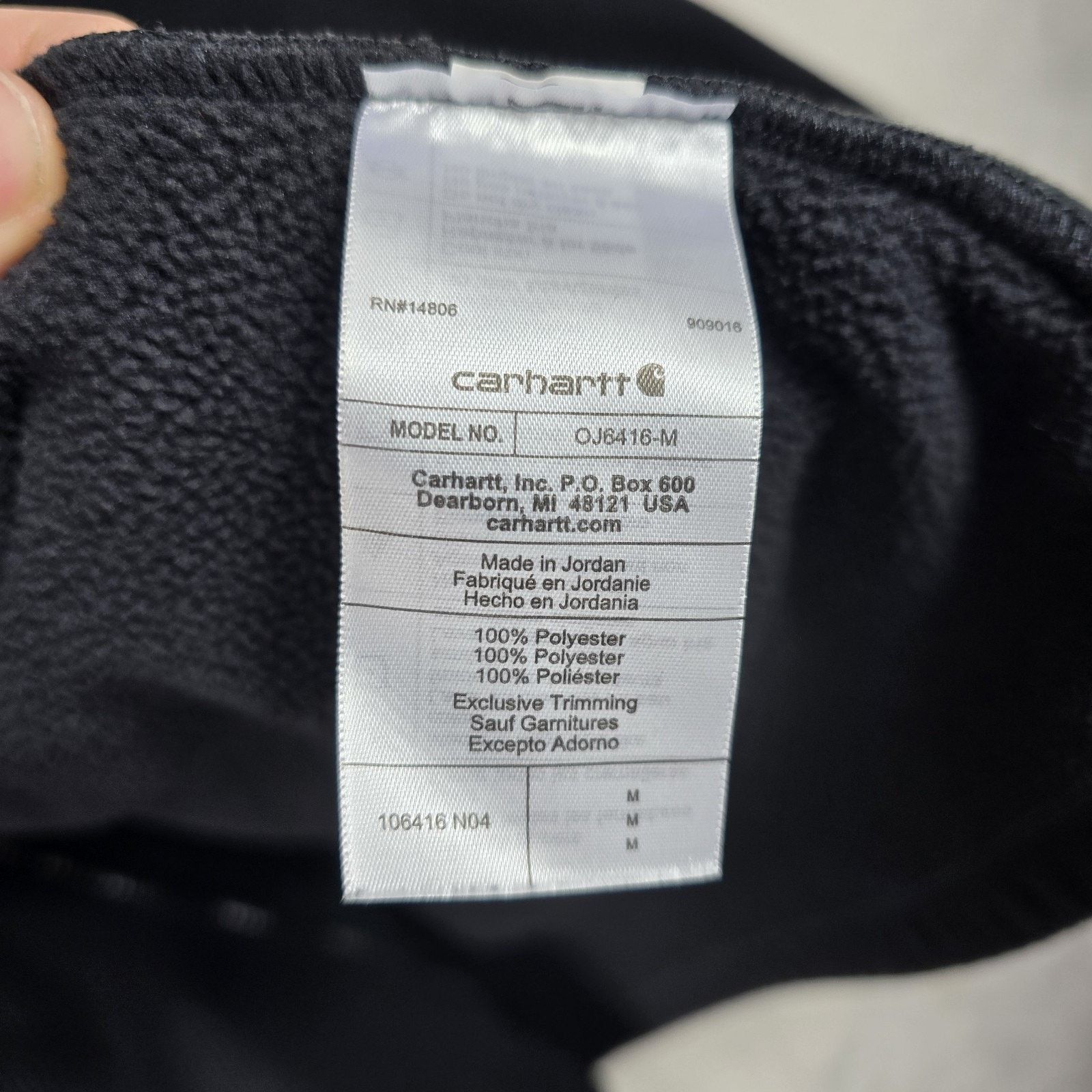 Carhartt Carhartt Men’s Full Zip Fleece Jacket Sherpa Fleece Medium Size US M / EU 48-50 / 2 - 8 Thumbnail