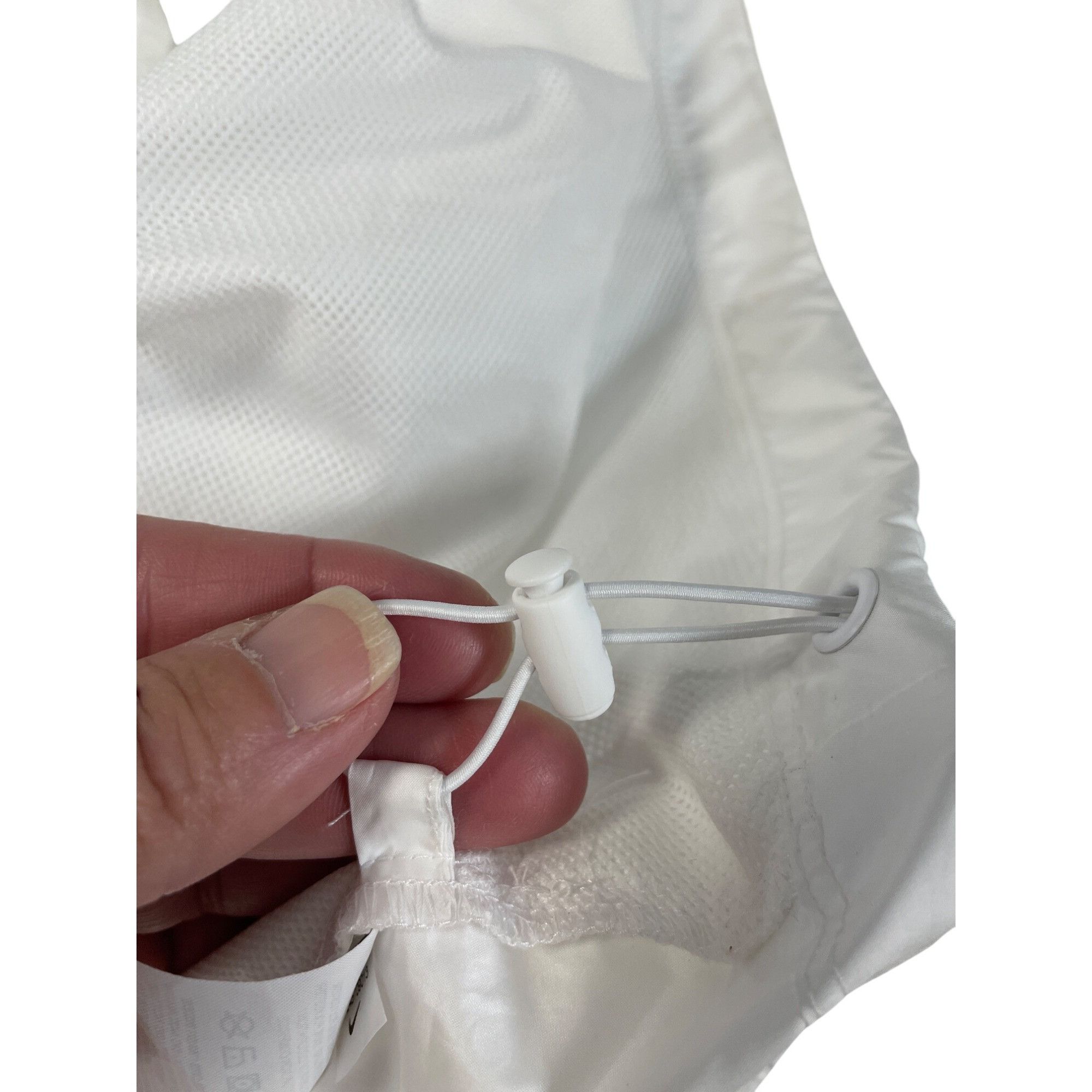 Nike Nike Womans White Hooded Windbreaker Light Rain Jacket SZ 3X Size 3XL / US 20-22 - 7 Thumbnail