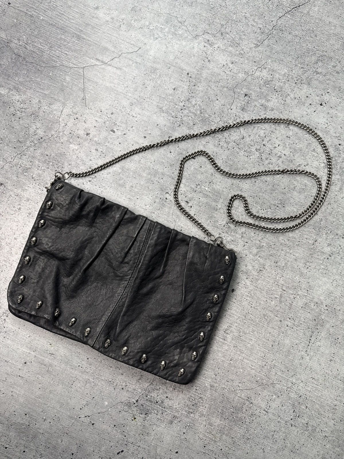 Japanese Brand Vintage Y2K Leather Crossbody Bag Archival BALENCIAGA style Size ONE SIZE - 2 Thumbnail