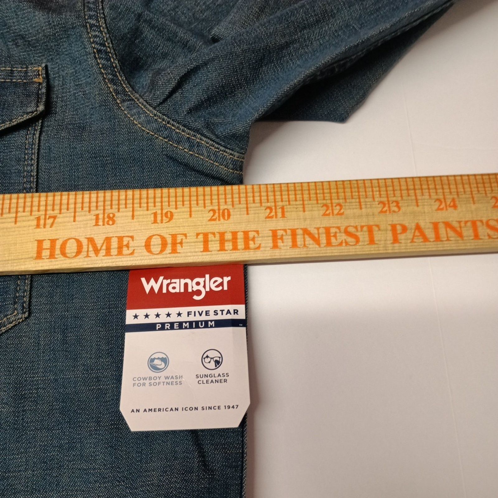 Wrangler Wrangler Cowboy Wash Snap Denim Shirt Mens Size S Small Blue Size US S / EU 44-46 / 1 - 5 Thumbnail
