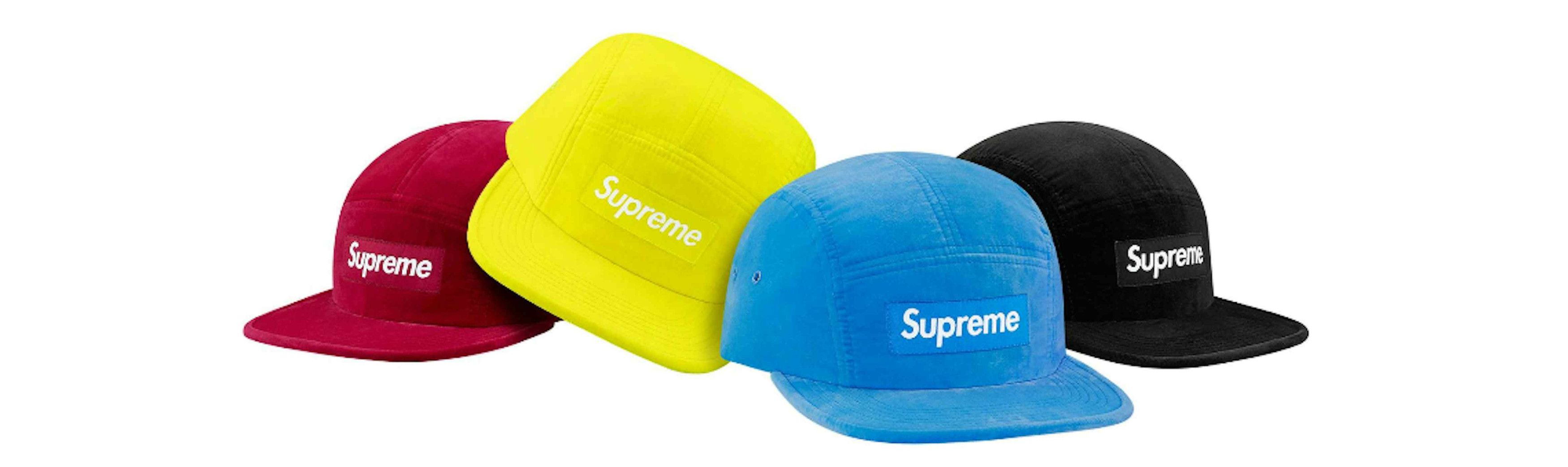 Supreme Supreme Velvet Camp Cap Black Hat 5 Panel Velour BOGO SS16 Size ONE SIZE - 14 Thumbnail