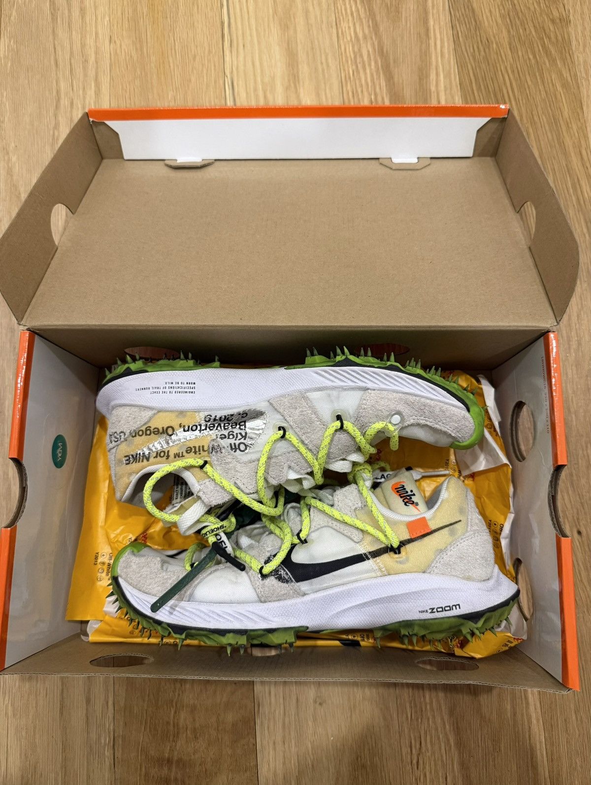 Nike × Off-White Off White x Nike Zoom Terra Kiger 5 (Women’s size 7) Size US 7 / IT 37 - 9 Thumbnail