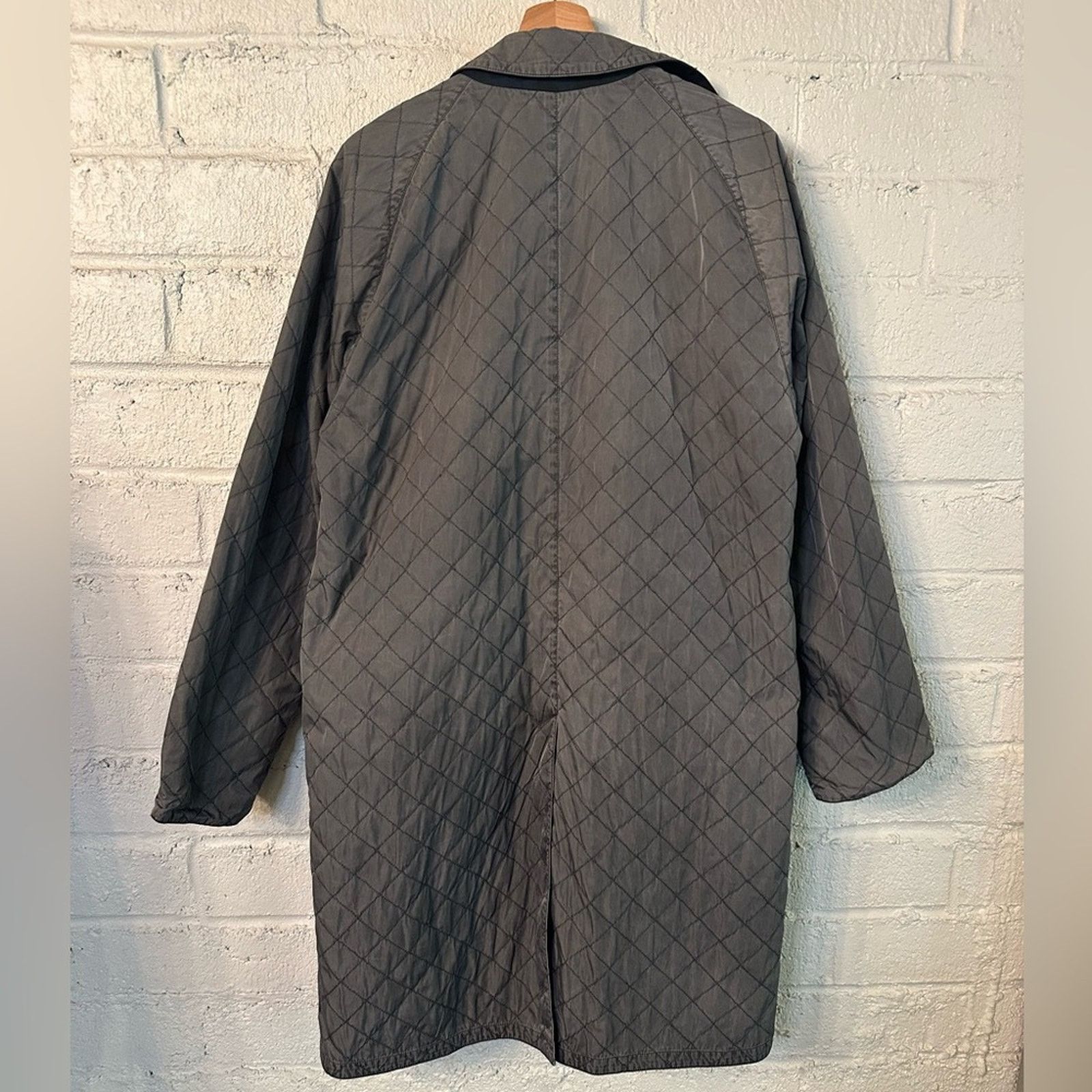 Dries Van Noten Vintage Grey Quilted Overcoat EU 50 Layered Winter Button Size US M / EU 48-50 / 2 - 10 Thumbnail