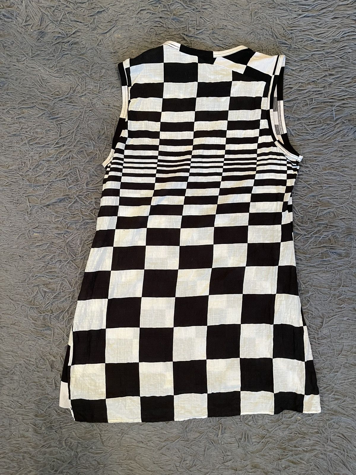 Rundholz avant garde checkered tank top