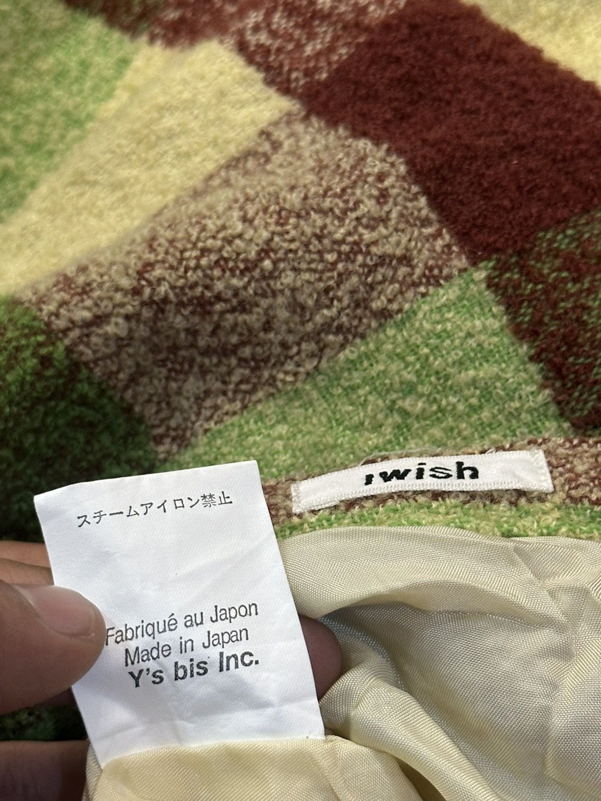 Y's Vintage Yohji Yamamoto Y's bis "iwish" Hair 100% Skirt Size 24" / US 00 / IT 34 - 14 Thumbnail
