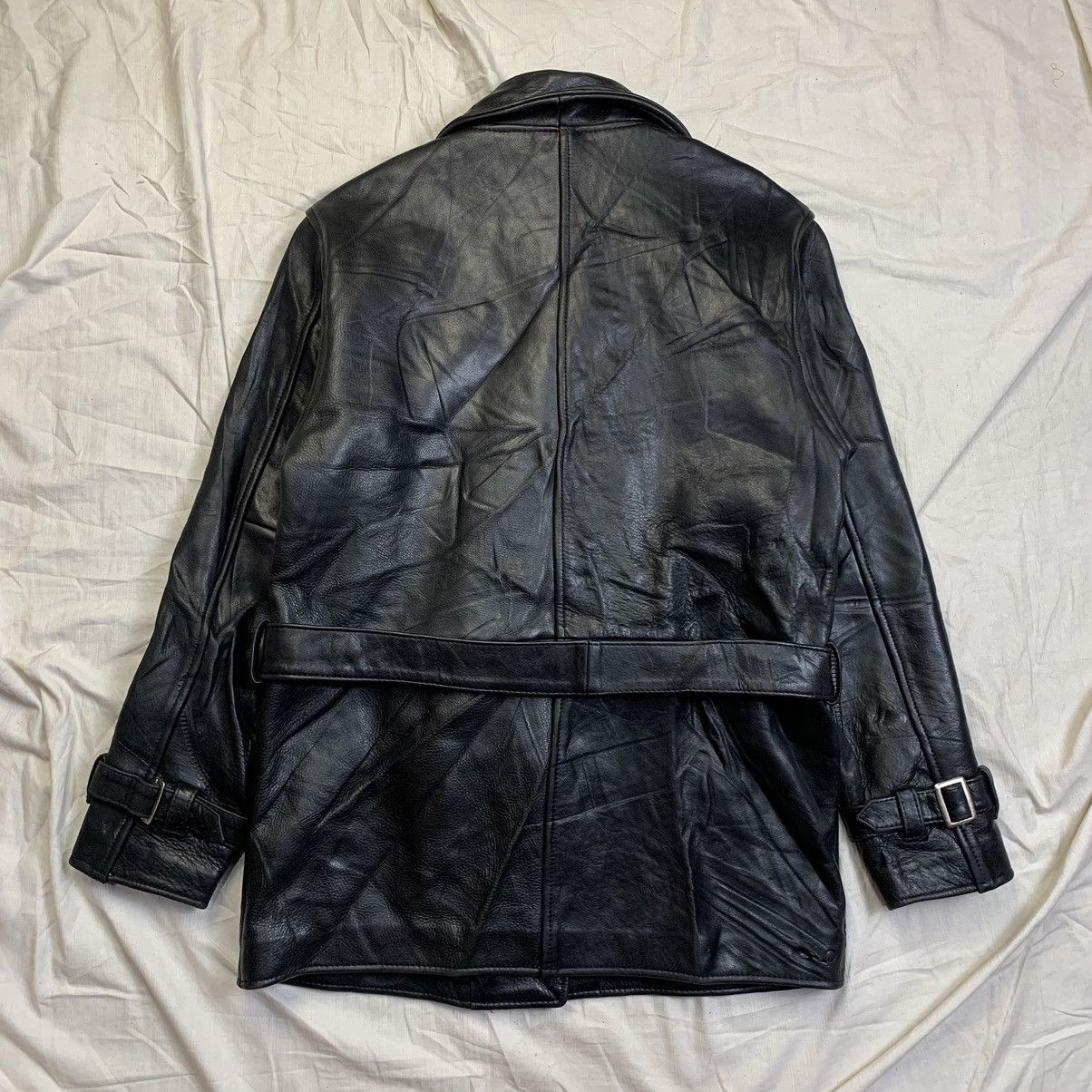 Schott Vintage body block ranch wear bikers leather jacket Size M / US 6-8 / IT 42-44 - 3 Thumbnail