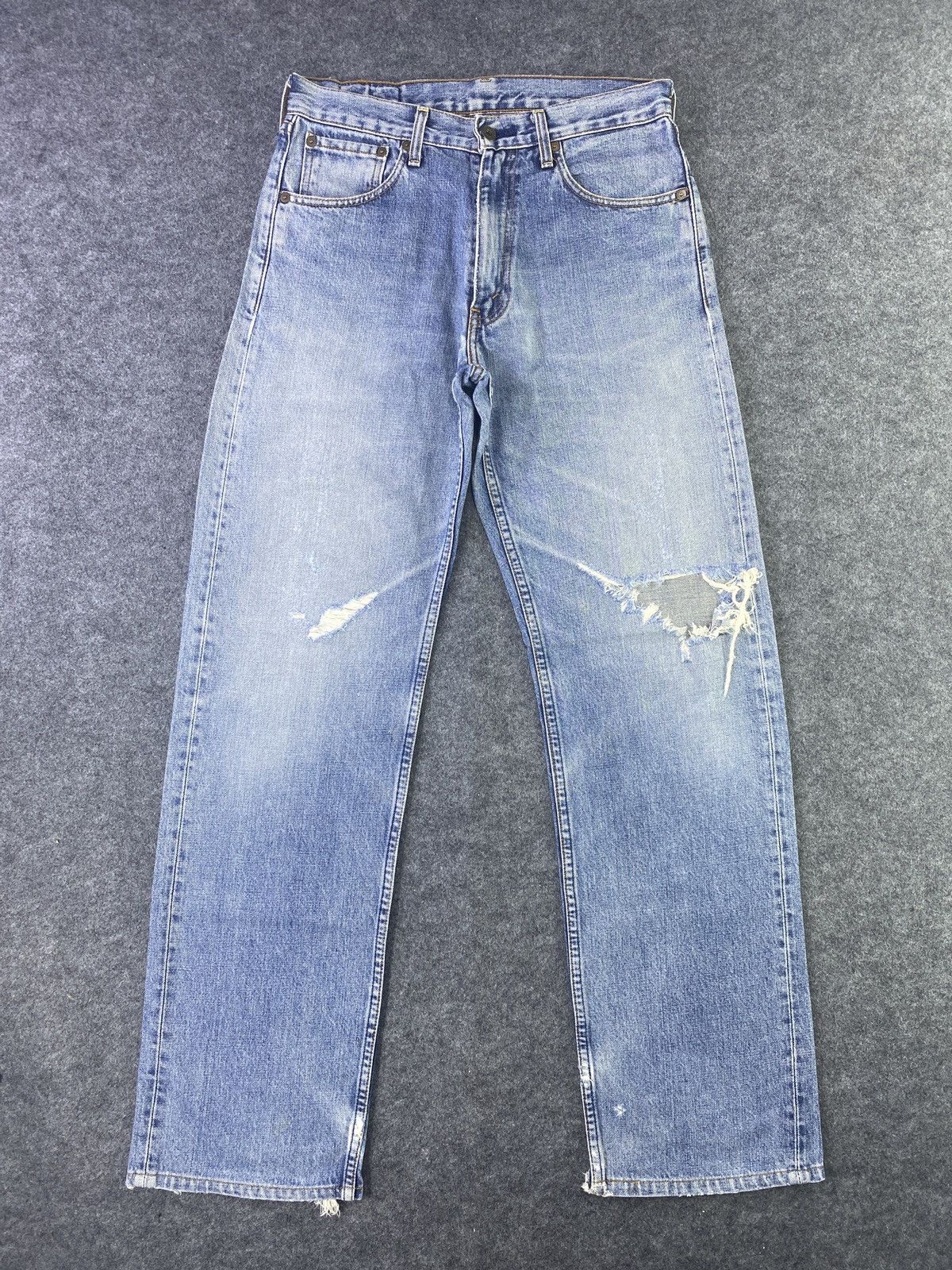 Jean × Levi's × Vintage VINTAGE LEVIS 503 DISTRESS BLUE WASH JEANS - J906 Size US 30 / EU 46 - 1 Thumbnail