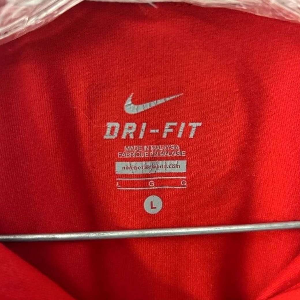 Nike Nike Dri-Fit USA Team Training 1/4 Zip Pullover Sweater Women Large Red Size L / US 10 / IT 46 - 2 Thumbnail