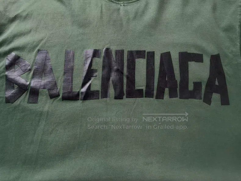 Balenciaga Balenciaga Letter Logo Printed Jersey Knit Round Neck Shor Size US XS / EU 42 / 0 - 3 Thumbnail