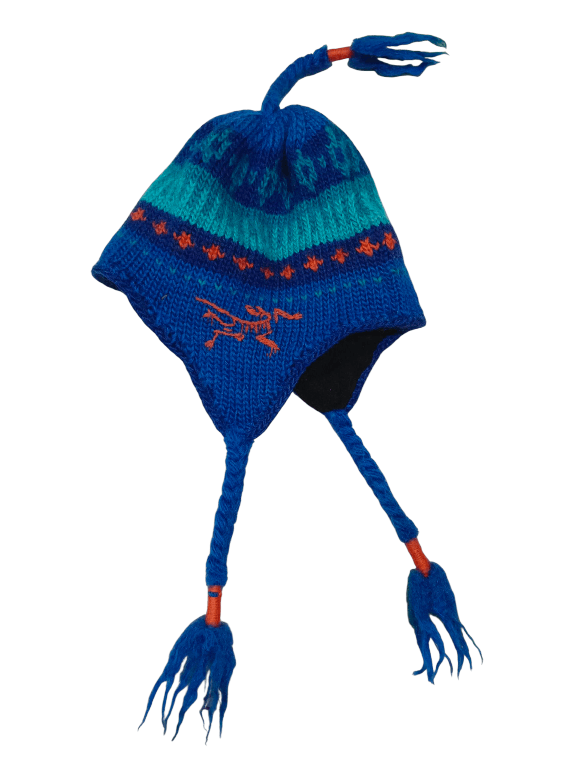 Arc'teryx Arc'teryx Knit Peruvian Beanie- Blue/Teal With Ear Flaps Size ONE SIZE - 3 Thumbnail
