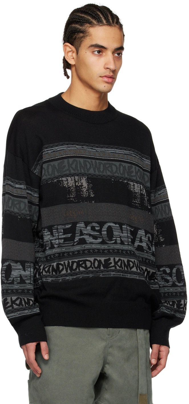 Sacai o1mris0824 Knit Pullover in Black Size US M / EU 48-50 / 2 - 5 Thumbnail