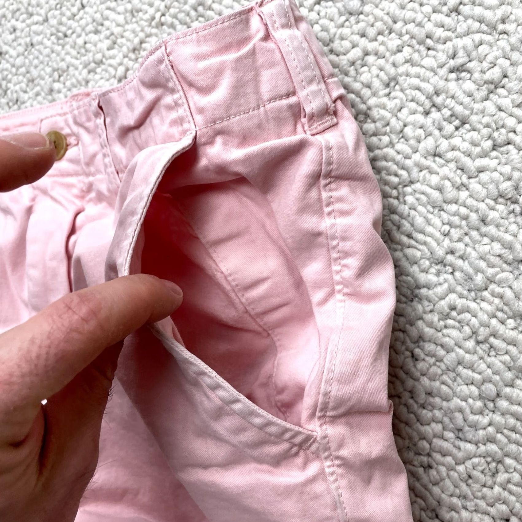 American Eagle Outfitters American Eagle Next Level Flex Shorts Mens 32 Pink Chino Bermuda Classic Fit Size US 32 / EU 48 - 7 Thumbnail