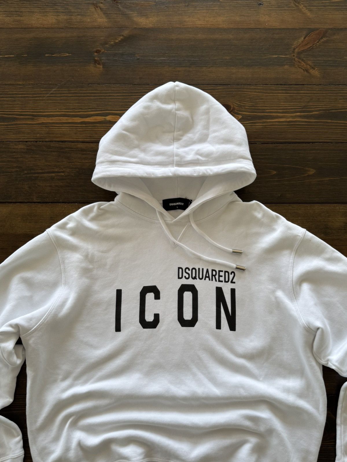 Dsquared2 Dsquared2 00s “Icon” Big Logo Hoodie Size US L / EU 52-54 / 3 - 2 Thumbnail