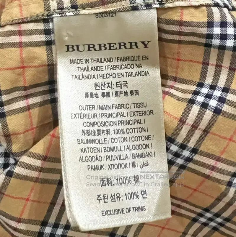 Burberry Burberry Women's Yellow Cotton Shirt. Size XXS / US 00 / IT 34 - 5 Thumbnail