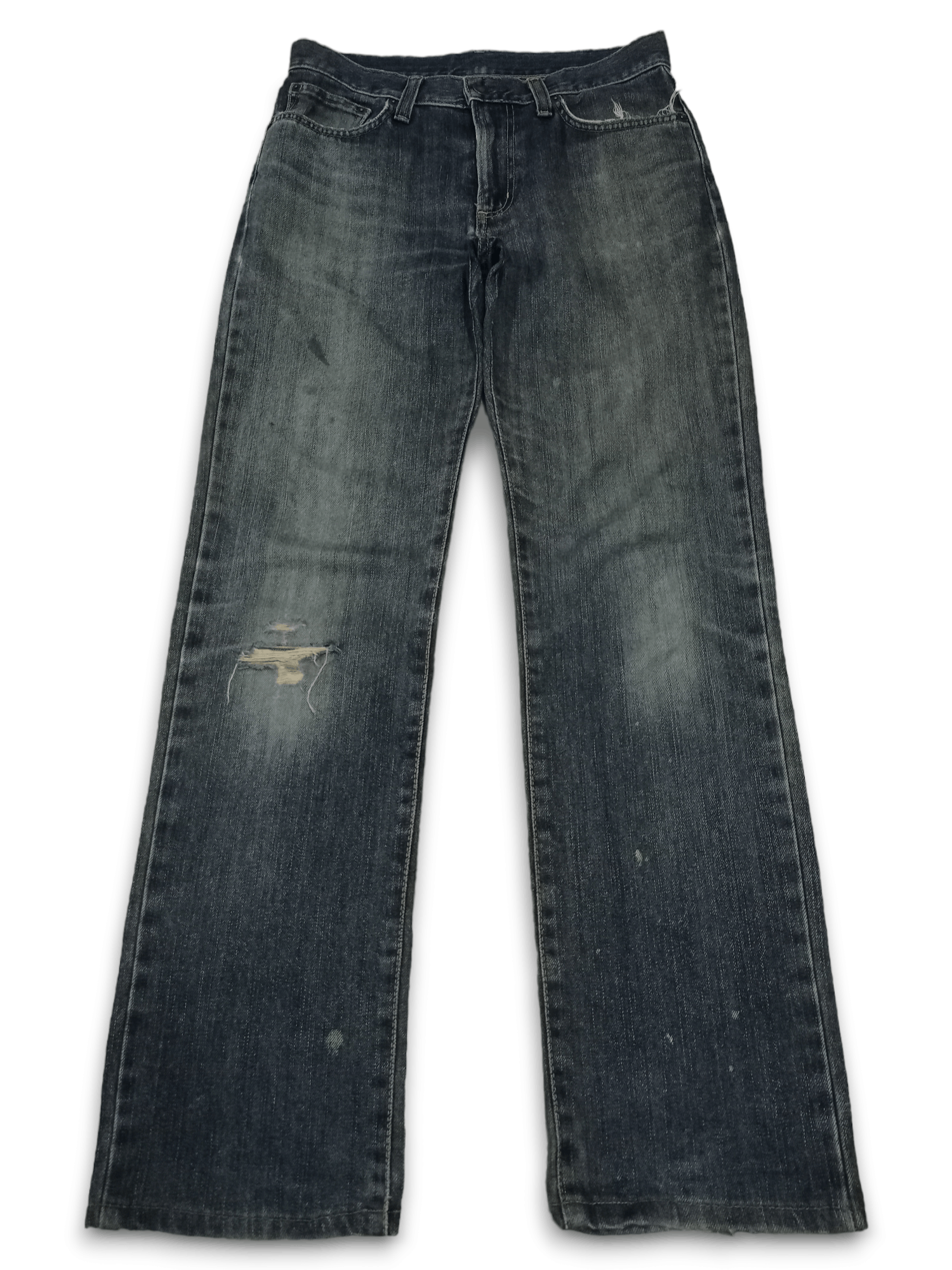 Vintage Edwin Japan Mud Wash Distressed Loose Jeans 31x31