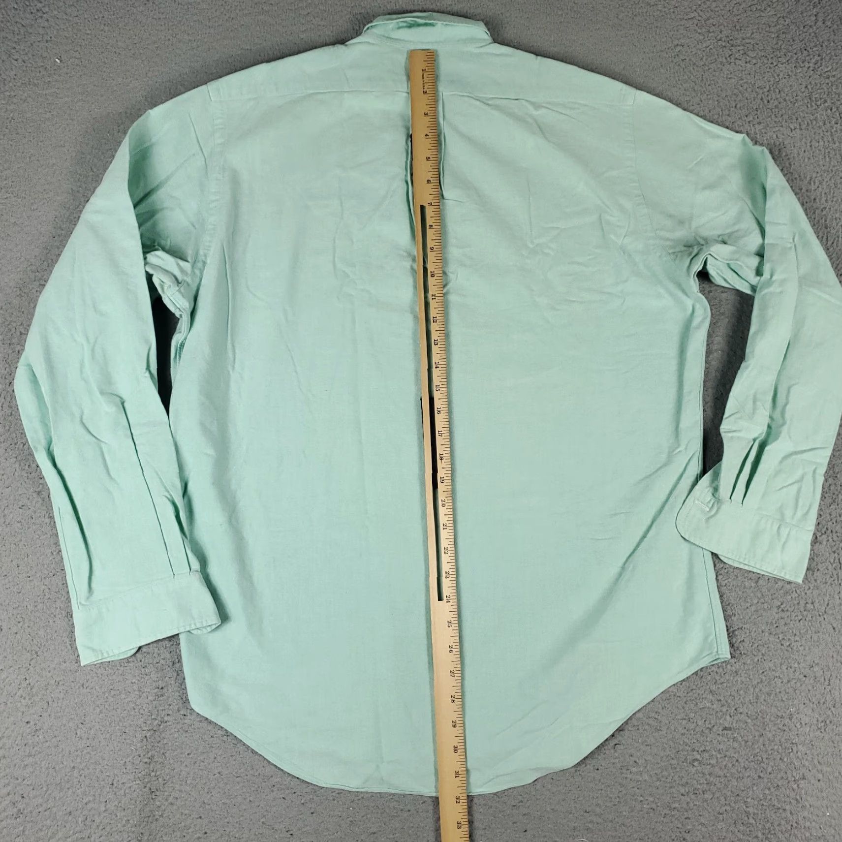 Ralph Lauren Ralph Lauren Shirt Mens Size 16 Green Pony Dress Button Up Long Sleeve Casual Business Classic 90s Mens Size 42R - 4 Thumbnail