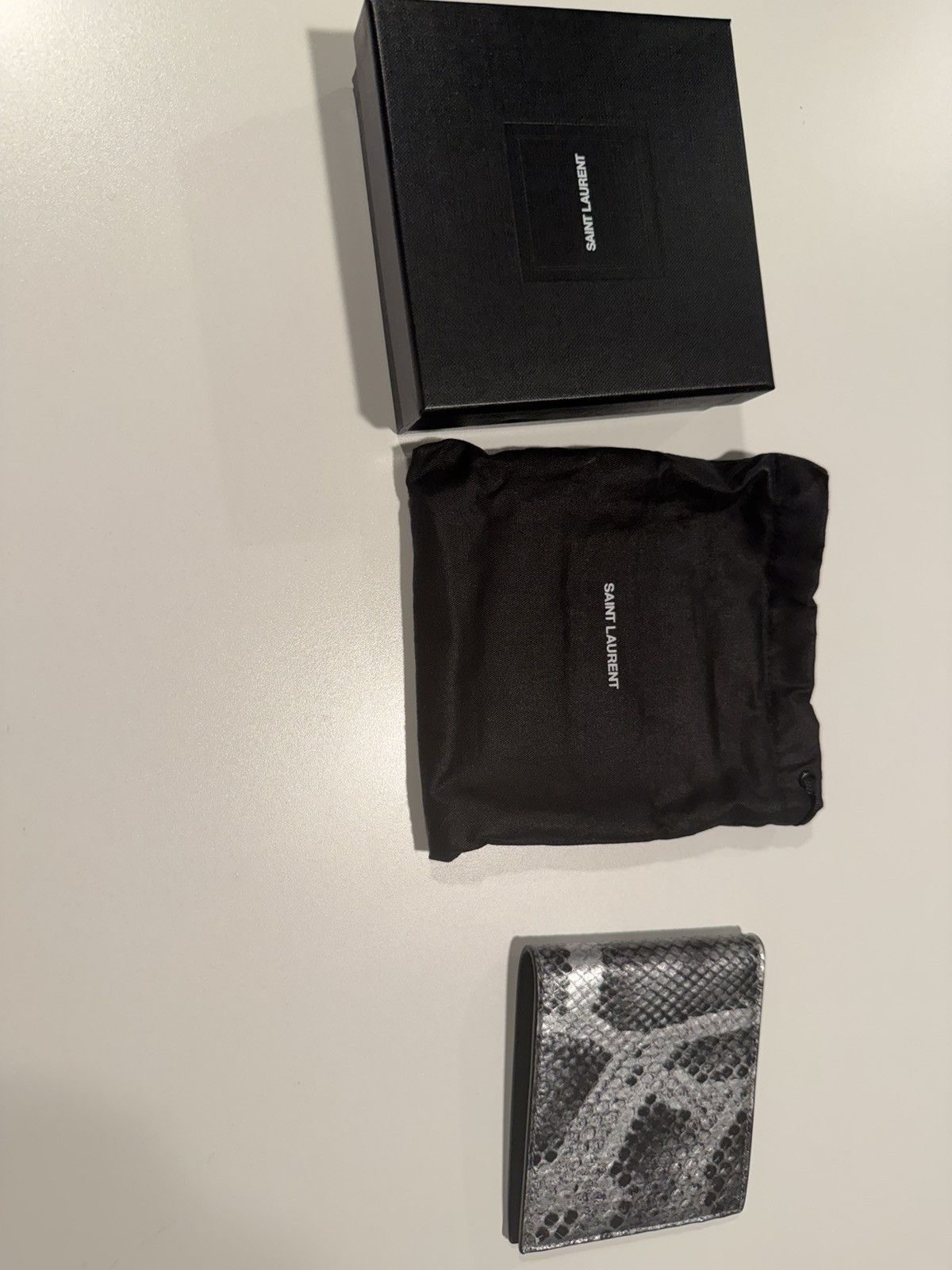 Saint Laurent Paris Saint Laurent mens snake print wallet Size ONE SIZE - 1 Thumbnail