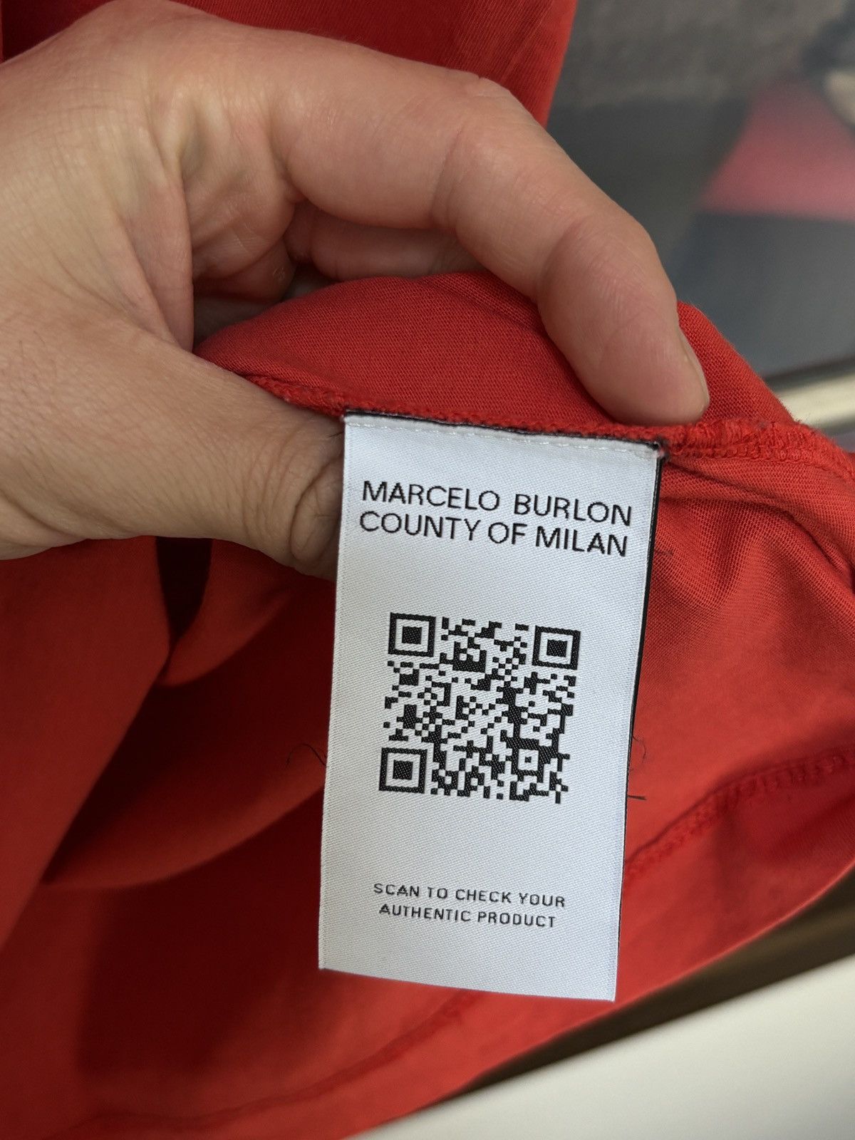 Marcelo Burlon Marcelo Burlon County Of Milan Red Luxury Tee Size US L / EU 52-54 / 3 - 8 Thumbnail