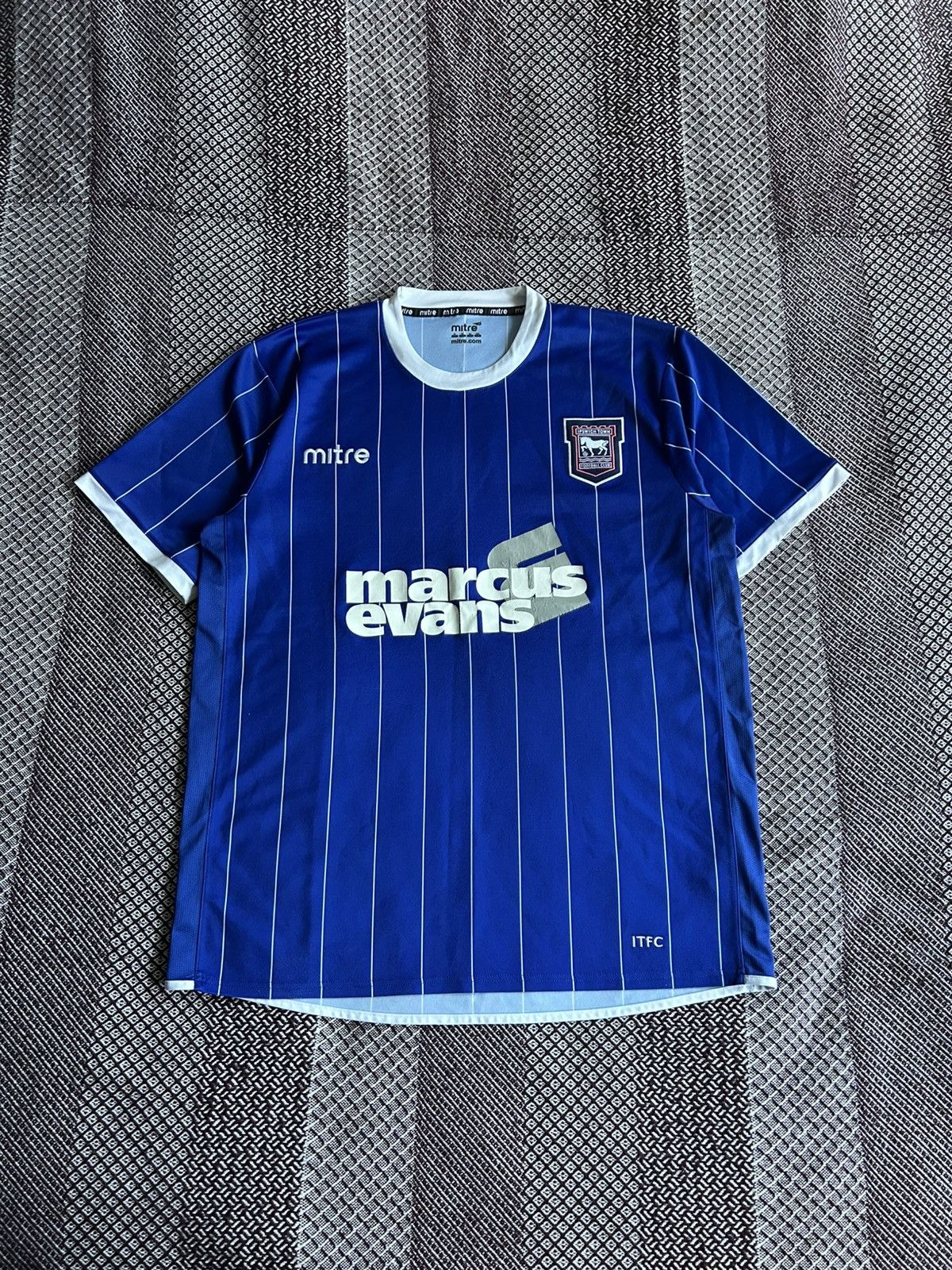 Vintage Ipswich Town 2007/08 Home Football Soccer Jersey Mitre SZ XL Size US XL / EU 56 / 4 - 1 Thumbnail