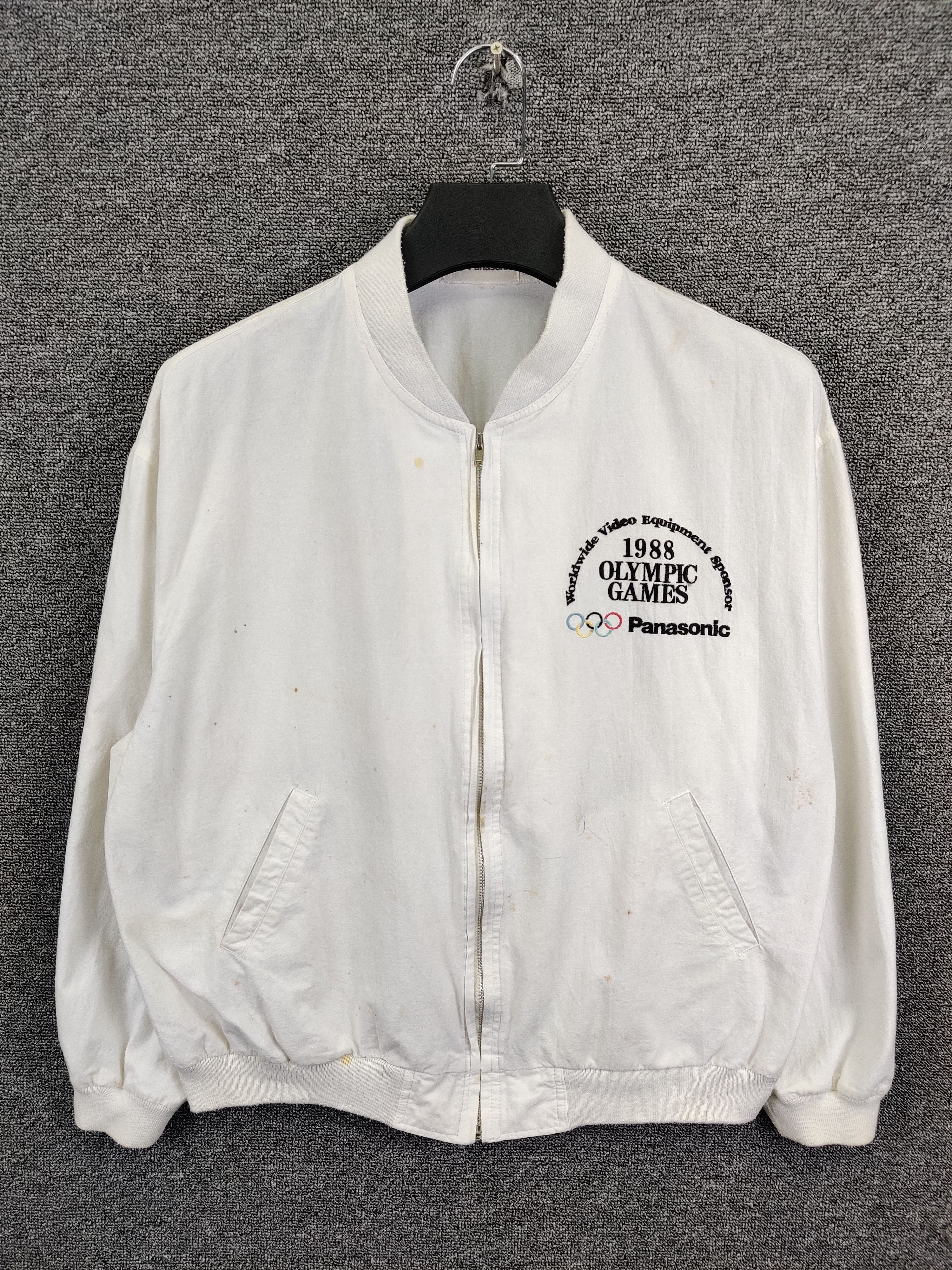 Vintage Vintage 90s Olympics Games Panasonic Bomber Jacket Size US M / EU 48-50 / 2 - 1 Thumbnail