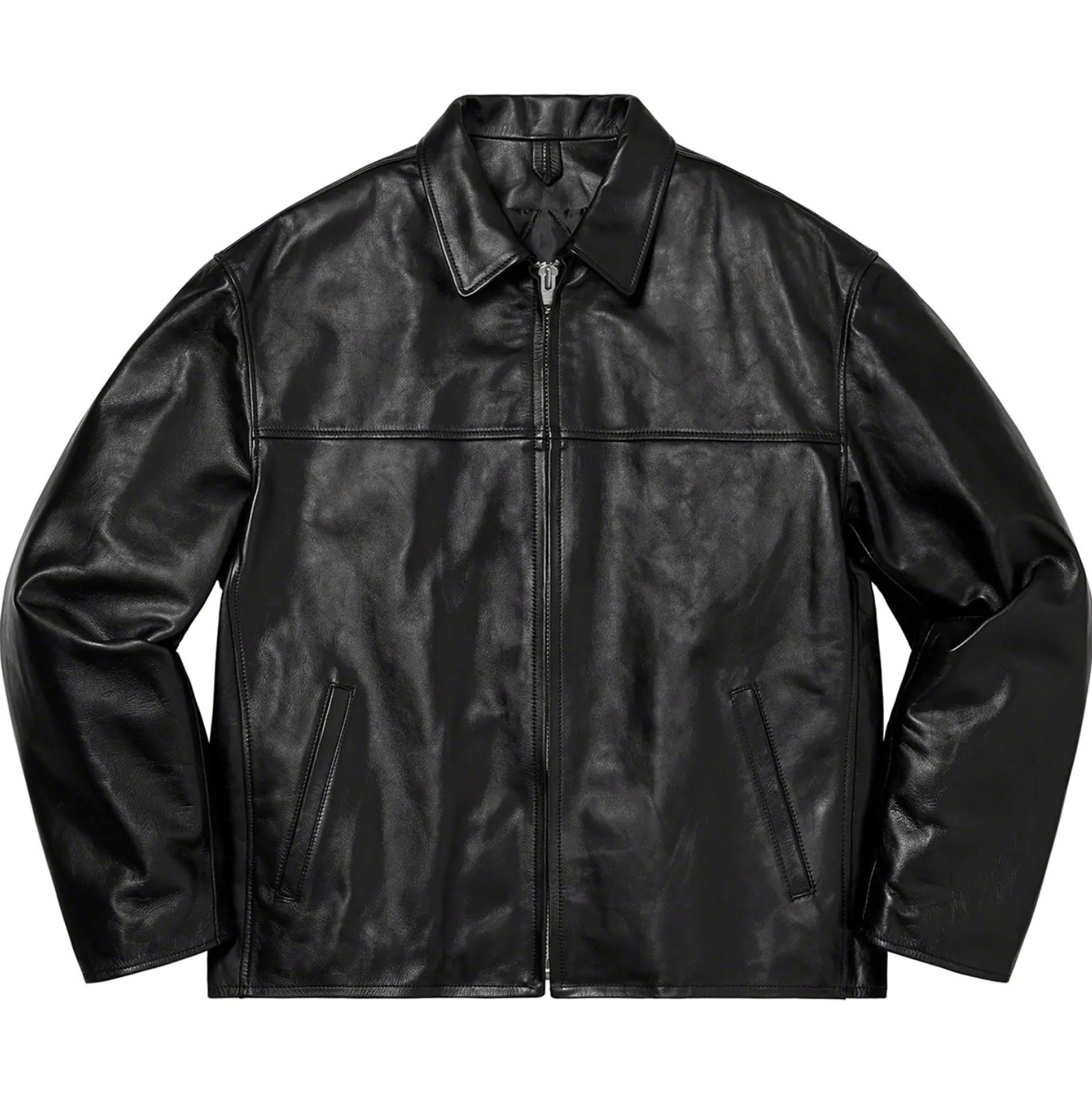 Supreme × Yohji Yamamoto Supreme X Yohji Yamamoto Pour Homme - Leather Jacket Size US S / EU 44-46 / 1 - 4 Thumbnail