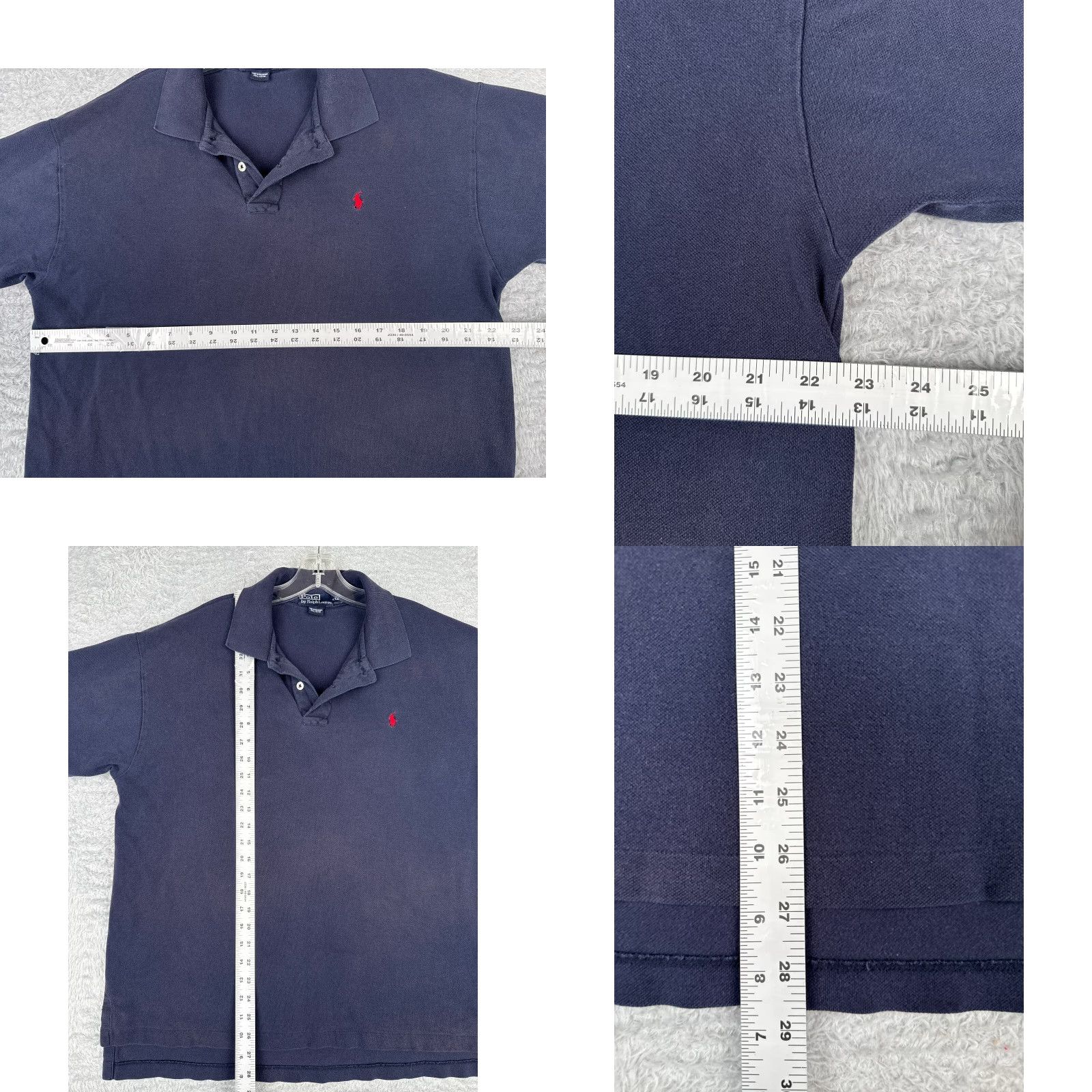 Ralph Lauren VINTAGE Ralph Lauren Polo Shirt 2XL Blue Short Sleeve 100% Cotton Golf 80s Mens Size US XXL / EU 58 / 5 - 8 Thumbnail