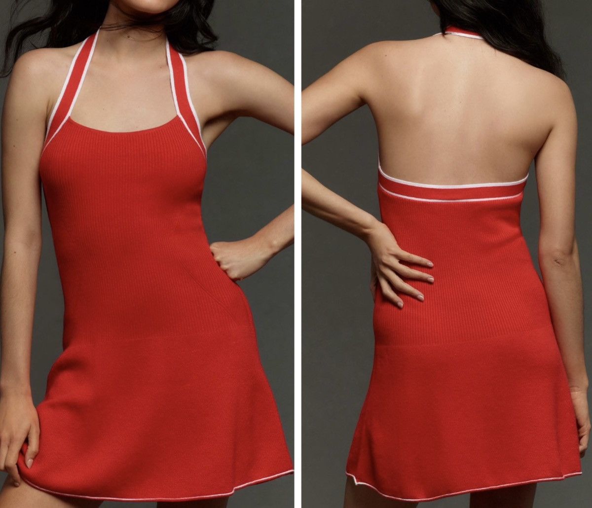 Anthropologie Anthropologie Daily Practice Halter Knit Mini Dress, Size L Size L / US 10 / IT 46 - 1 Thumbnail