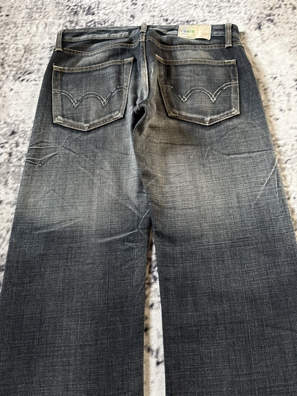 Edwin Edwin 502 Sulfur Denim Shadow Wash Jeans Size US 30 / EU 46 - 11 Thumbnail
