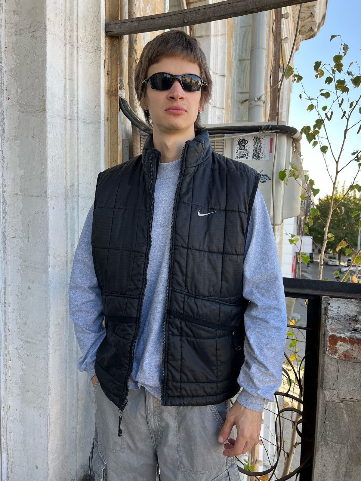 nike vest vintage nike puffer weste