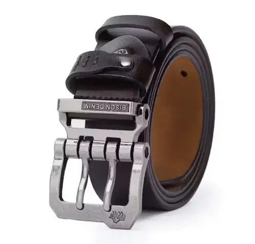 VIBE Genuine Leather Belt Bison Denim Size ONE SIZE - 1 Thumbnail