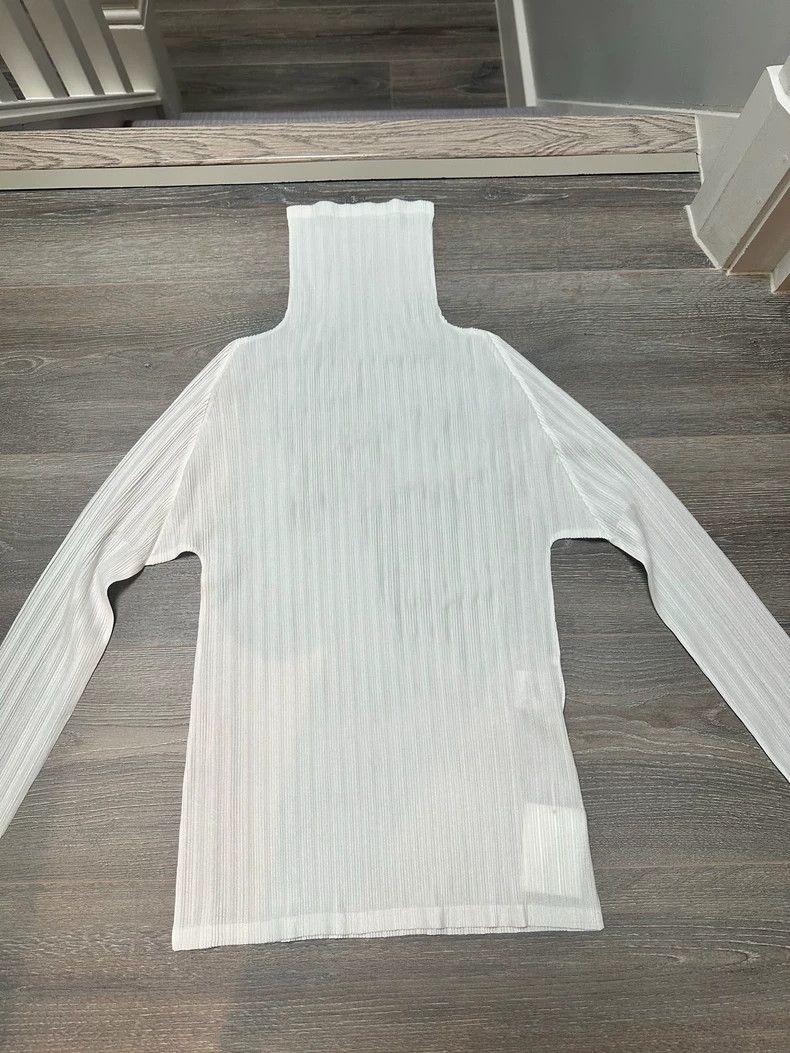 Issey Miyake issey miyake size:3 High collar and long white sleeves 250 Size XXS / US 00 / IT 34 - 2 Thumbnail