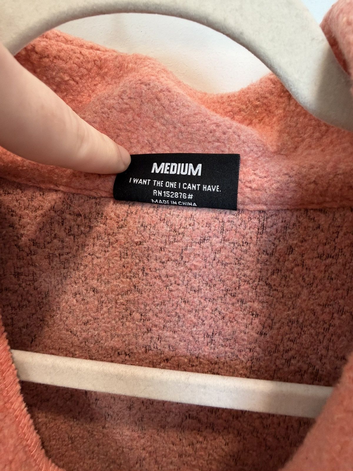 Pleasures Pleasures Salmon Colored Quarter Zip Size US M / EU 48-50 / 2 - 4 Thumbnail