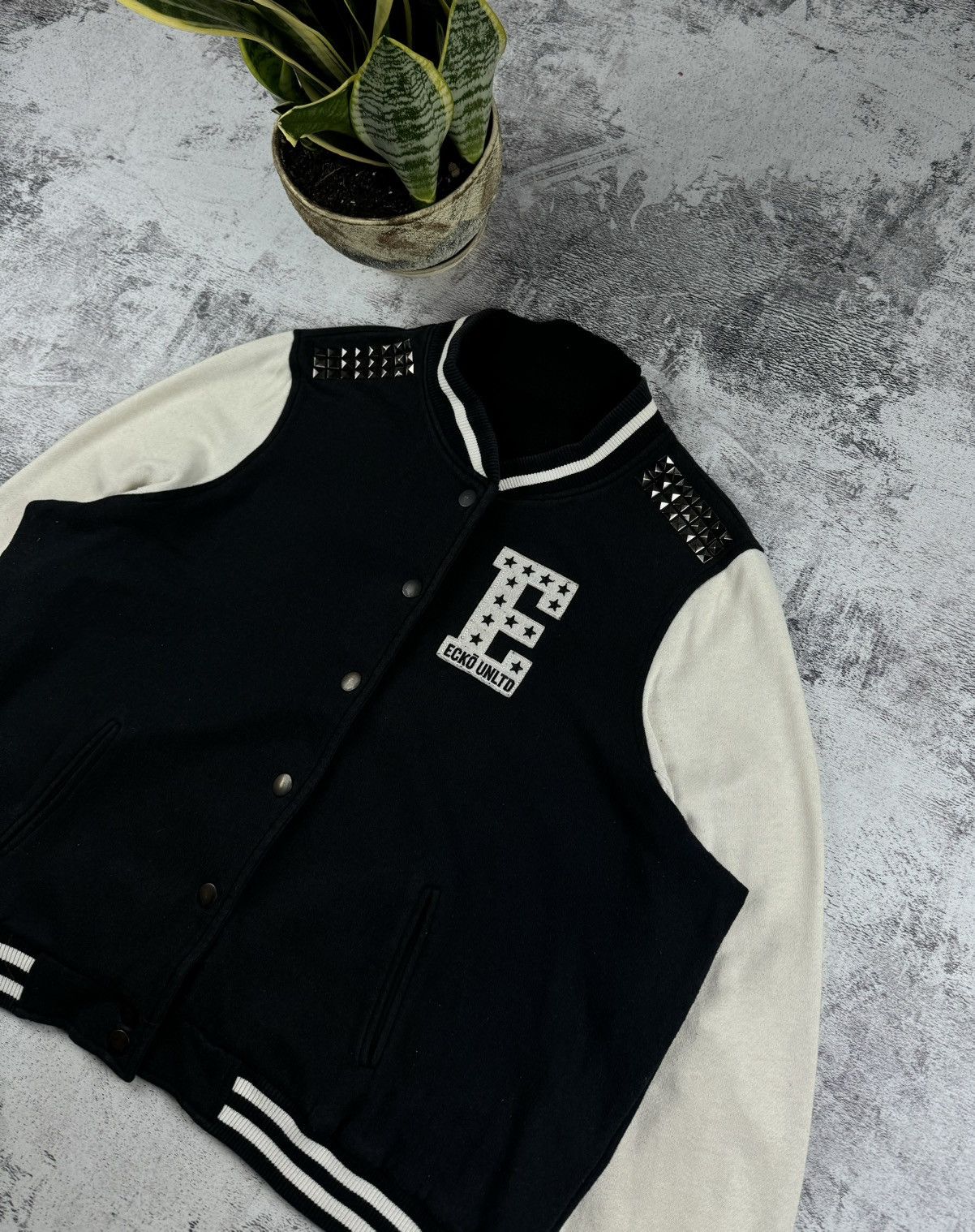 Ecko Unltd. Vintage Ecko Unltd Varsity Bomber Sweatshirt Jacket Pullover Size US XL / EU 56 / 4 - 7 Thumbnail
