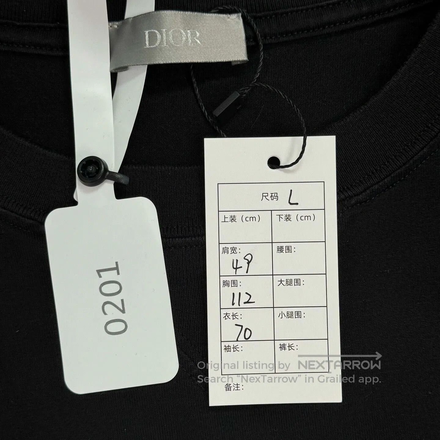 Dior Dior Black Logo Embroidered Short Sleeve Top. Size US L / EU 52-54 / 3 - 3 Thumbnail