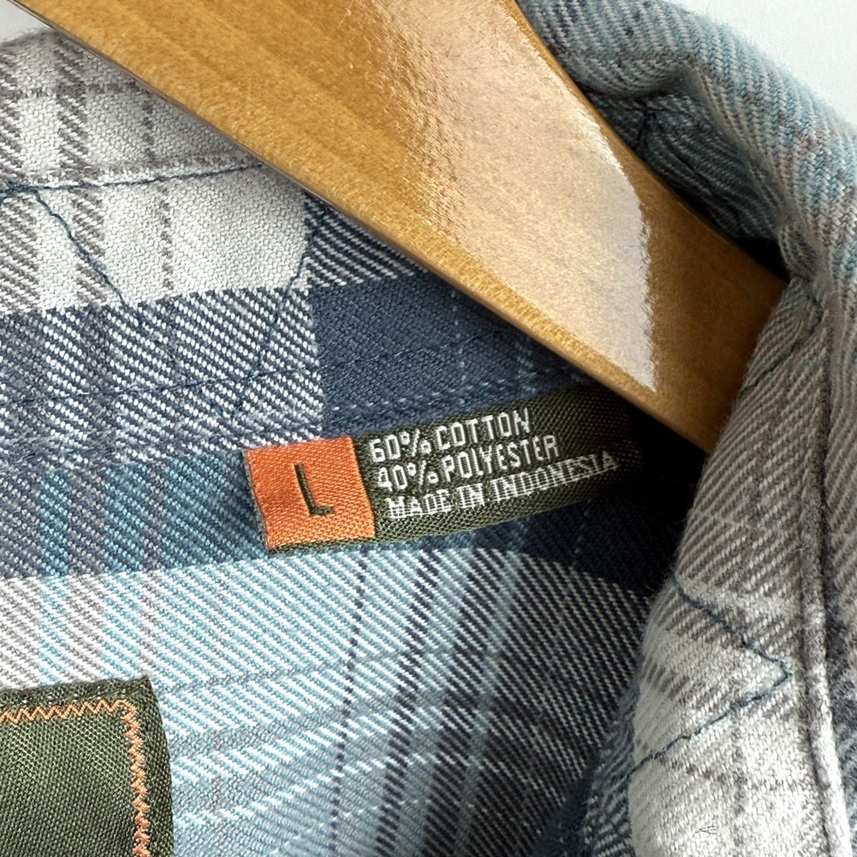 Howler Brothers Howler Brothers Harker Flannel Shirt Mens L Blue Plaid Button-Up Size US L / EU 52-54 / 3 - 4 Thumbnail