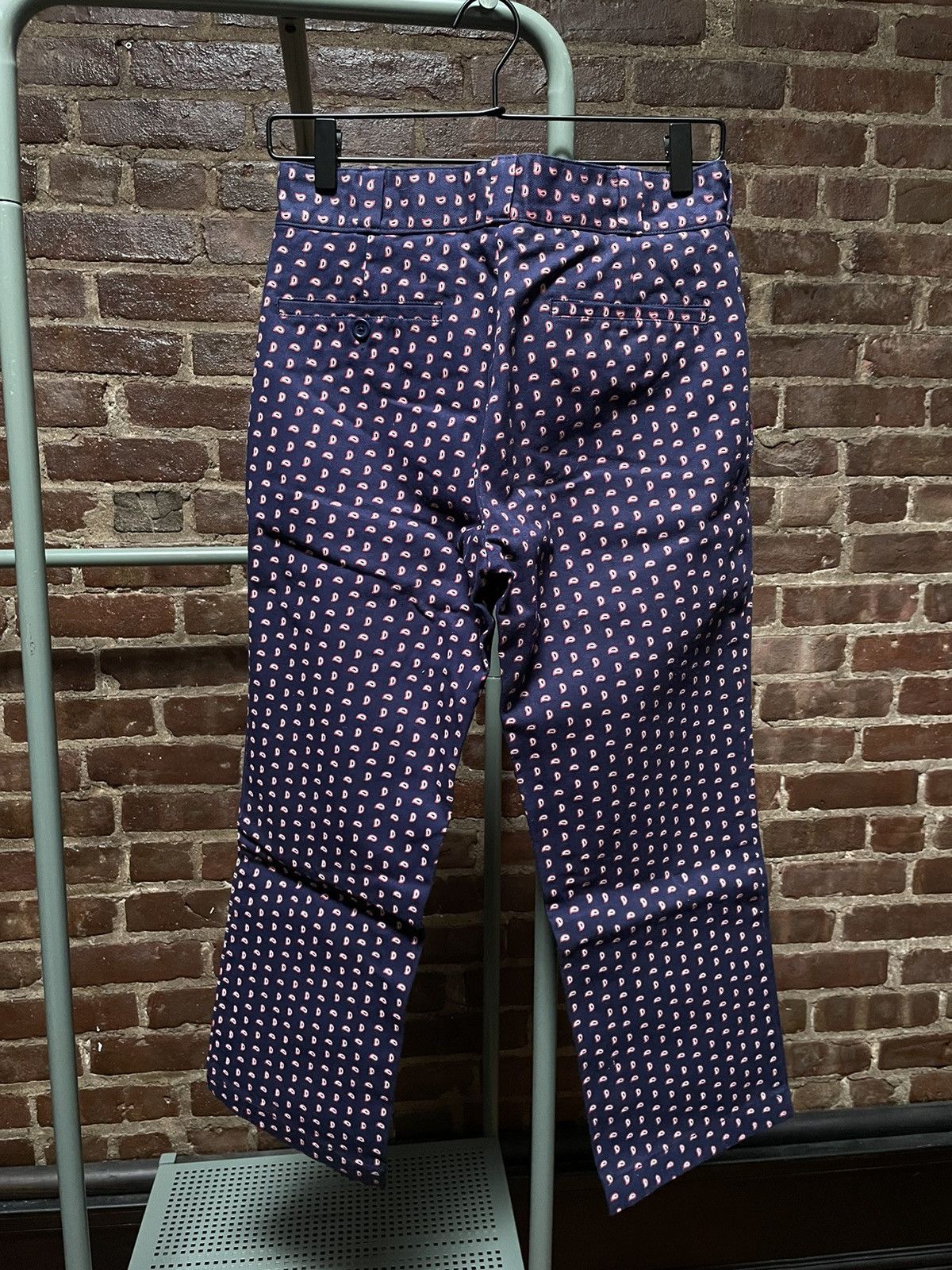 Noah NOAH Navy Paisley Pants Size US 28 / EU 44 - 4 Thumbnail