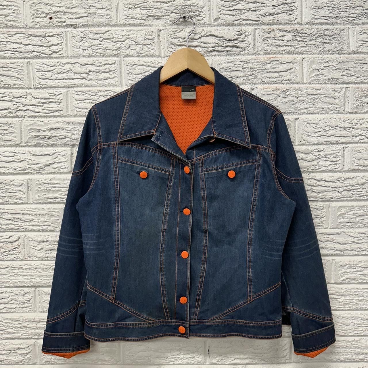 Nike Y2K Nike Women’s Button Denim Jacket Center Swoosh Large Size L / US 10 / IT 46 - 2 Thumbnail