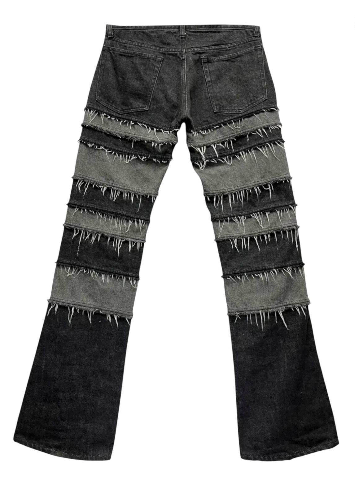 Japanese Brand FYE🔥Released Hem Panel Hagi Patchwork Vintage Flare Denim🔥 Size US 30 / EU 46 - 6 Thumbnail