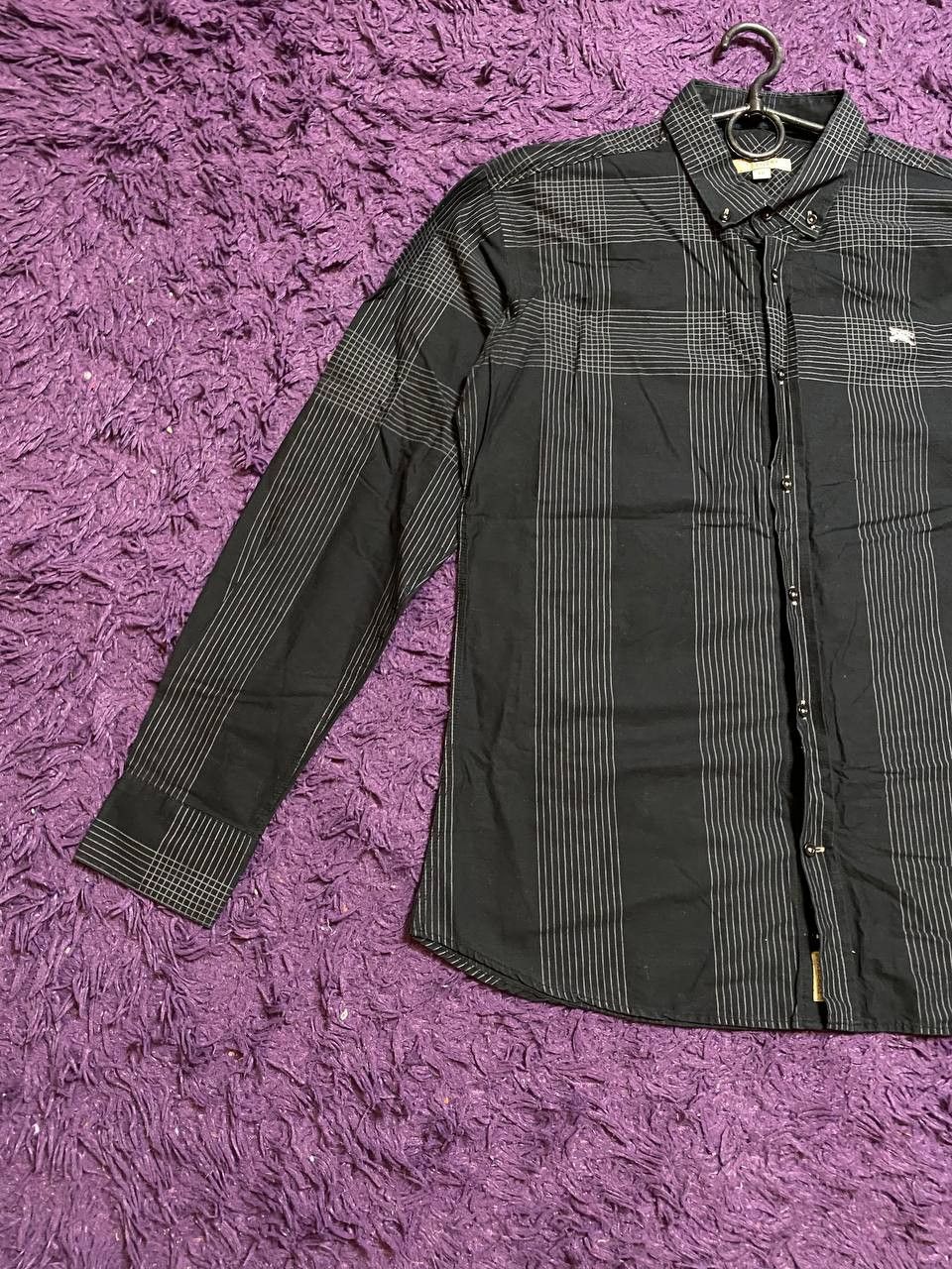 Burberry Vintage Burberry Brit Streetwear Button Up Shirt Size XXL Size US XXL / EU 58 / 5 - 7 Thumbnail