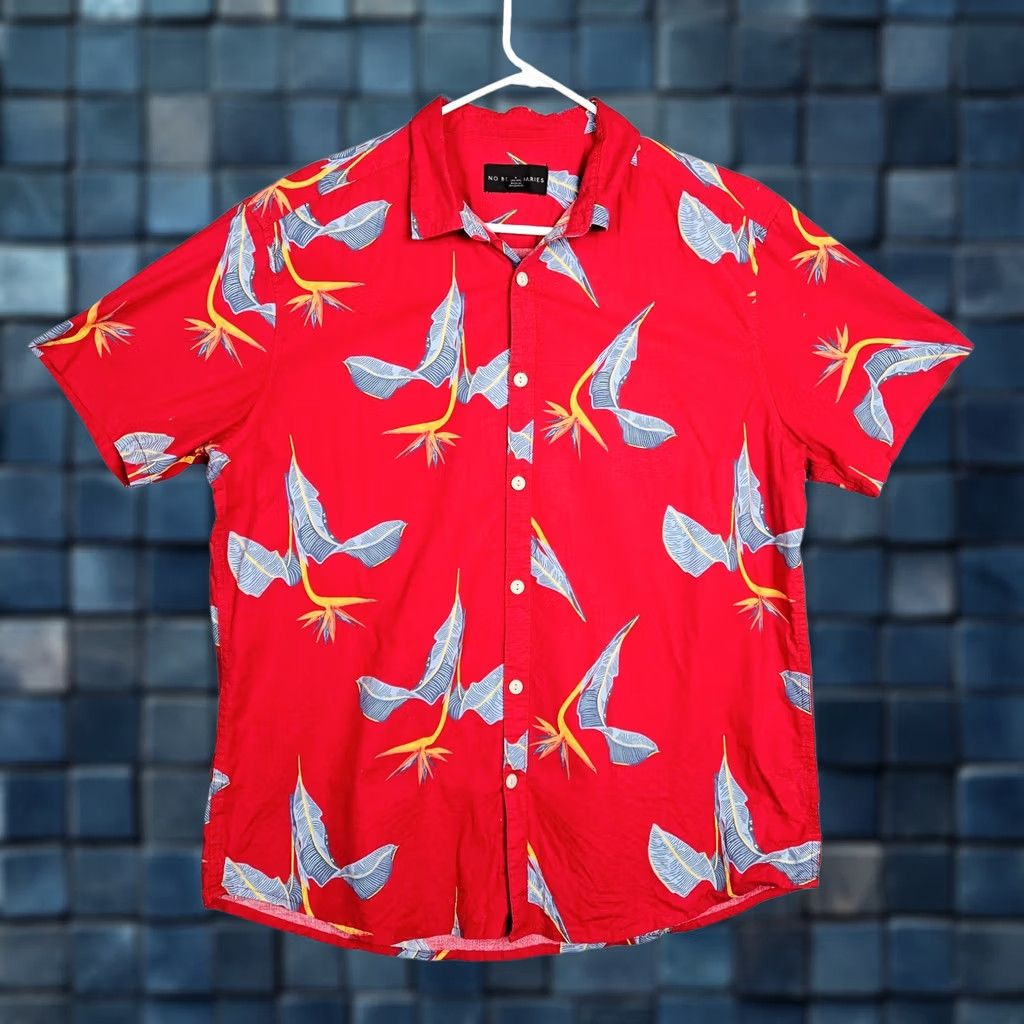 Vintage No Boundaries Shirt Mens L Men Button Hawaiian Aloha Size Size US L / EU 52-54 / 3 - 1 Thumbnail