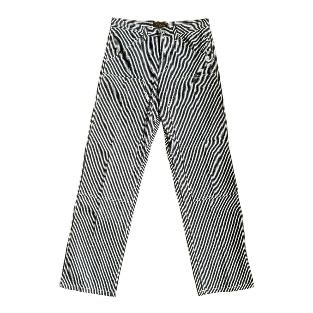 Hickory Stripe Uniform Bridge worker pants