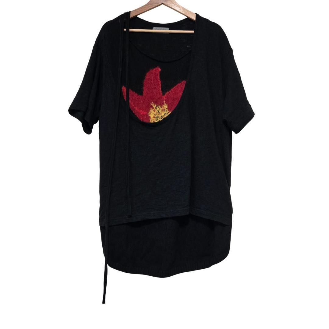 Yohji Yamamoto POUR HOMME 21aw layered flower knit Size US L / EU 52-54 / 3 - 1 Thumbnail