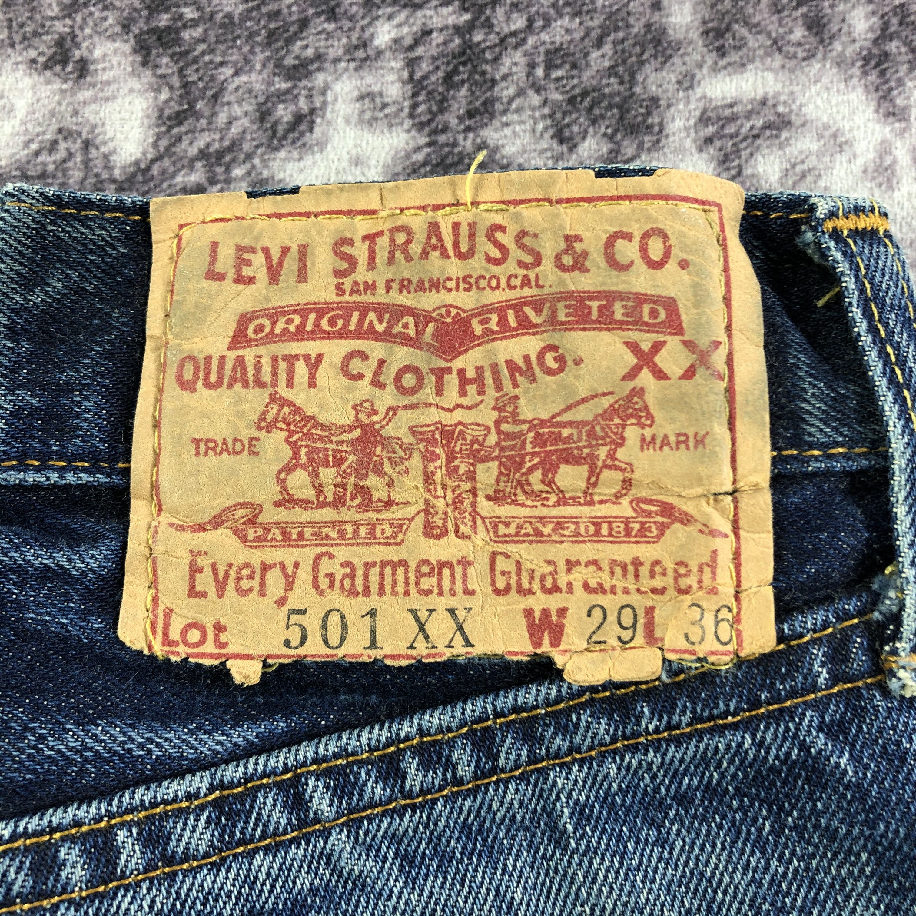 Levi's × Levi's Vintage Clothing × Vintage Vintage 90s Big E 501 Redline Jeans-JM3197 Size US 28 / EU 44 - 6 Thumbnail