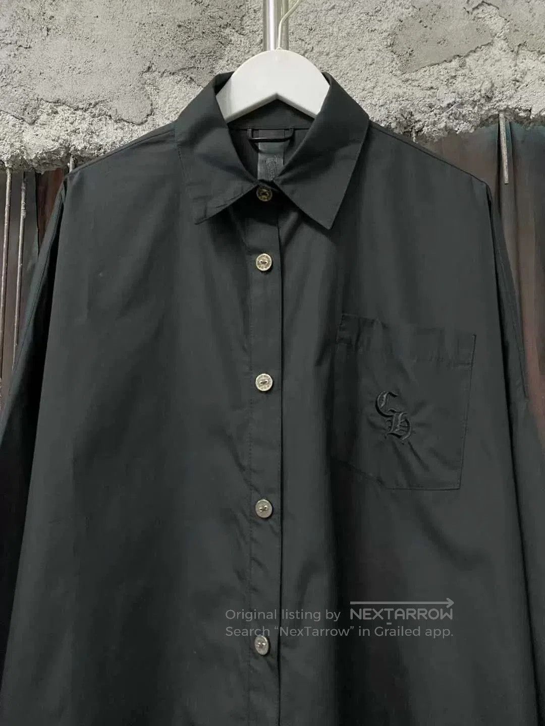 Chrome Hearts chrome hearts black embroidered long shirt. Size US S / EU 44-46 / 1 - 3 Thumbnail